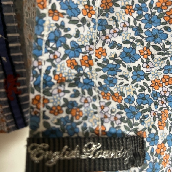 English Laundry BLAQUE LABEL  Dress Shirt   Christopher Wicks Floral Stripe M - Picture 6 of 6